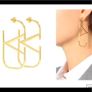 Authentic VLogo Signature Metal Earrings!